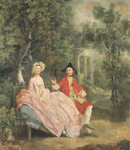 Conversation in a Park(perhaps the Artist and His Wife) (mk05)